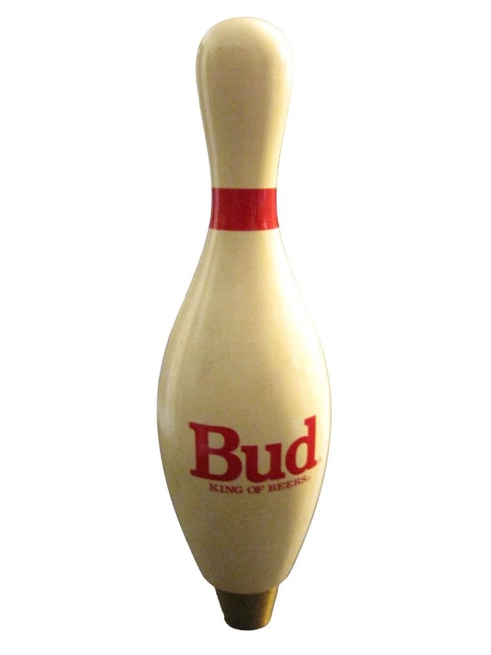 Bud King of Beers Beer Tap Handle Pull Bowling Pin Rare Bar Decor